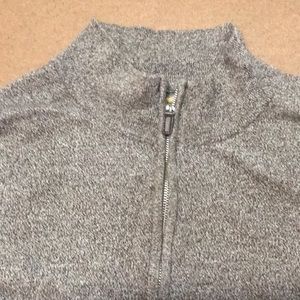 1/4 zip mock turtleneck